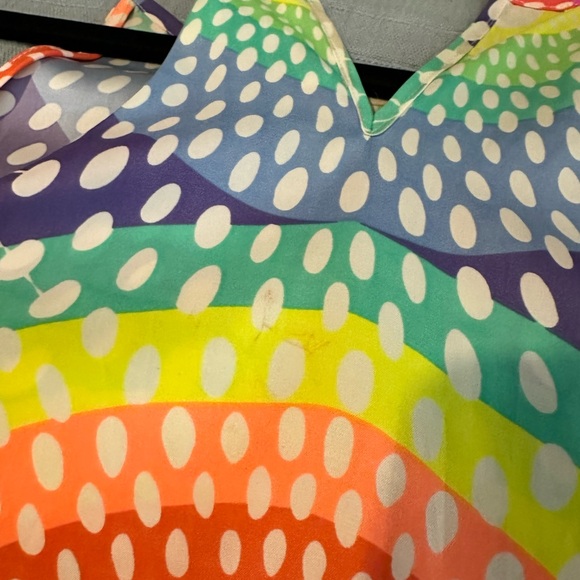 Mara Hoffman Electronic Rainbow Tank Top Medium 2010s Style - Picture 6 of 6